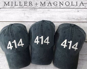 Area Code Ball Cap | Local Ball Cap | Monogram Ball Cap | Monogrammed Hat | Monogram Cap | Monogram Hat | Monogrammed Cap