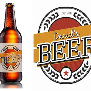 Custom Beer Bottle Labels, personalised beer label, Home Brew labels, beer label