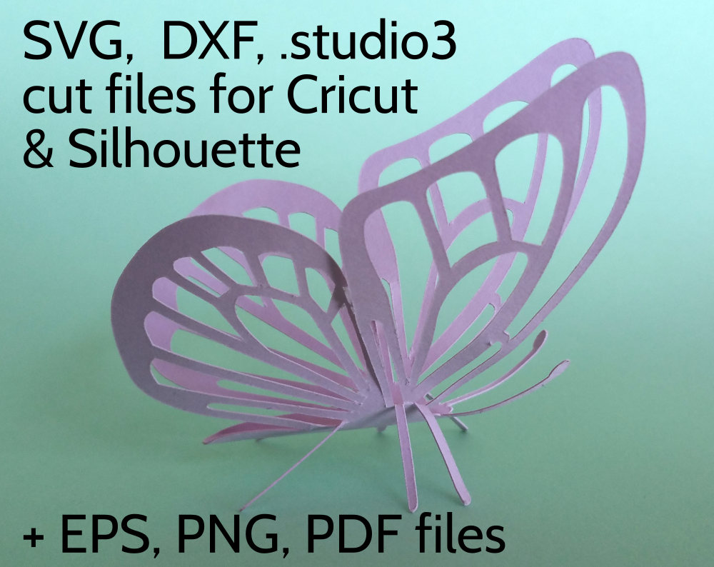 Stunning SVG Butterfly 3D or 2D. Cricut & Silhouette cut ...