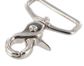 3002A 1 1/2" Nickel Plate, Swivel Trigger Snap, Solid Brass-LL