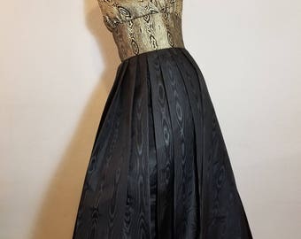 FREE SHIPPING 1950 Couture Gown