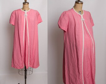 vintage 1950s pink maternity dress