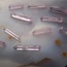 3 Pink Aura Crystals - light pink orchid rose colored Quartz tiny points - small mini 1/2 3/4 inch - angel aura wire wrap tiny stones Q987