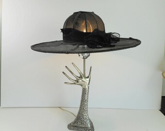 Boutique Lamp Hand and Hat Lamp Ladies Lamp