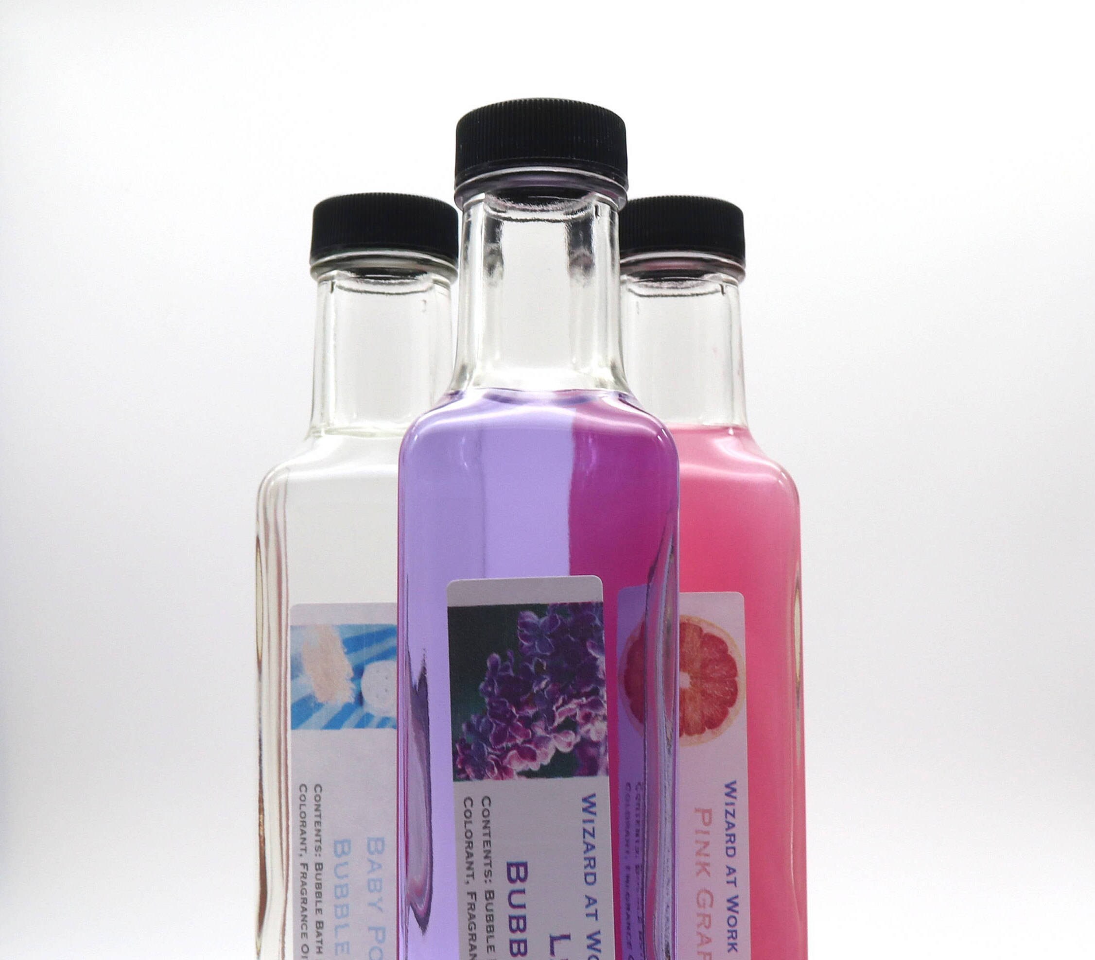 Bubble Bath in Glass Bottle liquid bubble bath spa kit