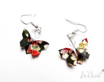 Origami butterfly earrings