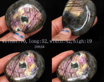 Labradorite Medium-Large Tumbled Semi Precious Palm Ston