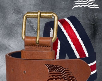 Personalised Custom Logo Leather Embossed Belts - The Perfect Gift