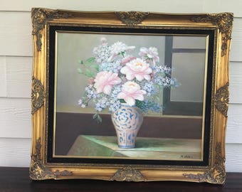 Still Life Oil on canvas Spring flowers