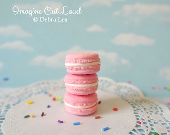 FAUX MACARON Set Strawberry Pink