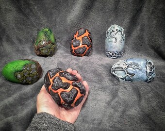 Dragon Eggs 3.5 Inch Beautiful Element Dragon Eggs Fantasy Cosplay Large Dragon Eggs Realistic