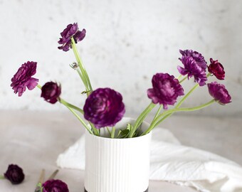 Ceramic Vase, Flower Vase, Pottery Vase, Black and White vase, Ceramic Flower Pot, Modern Vase Flower, Christmas Gift