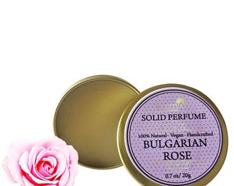 Rose Solid Perfume, Organic Rose Perfume Bar, Vegan Perfume, Natural Perfume, Gift Idea