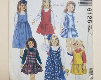 McCall's Pattern Child Size 5 #6125