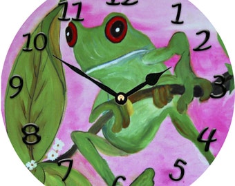 Sassy Frog Wall Clock