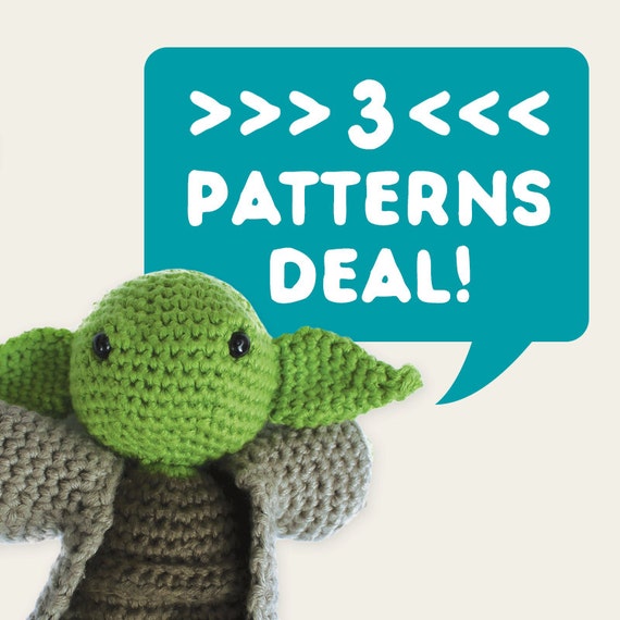 3 Patterns Deal. Special Offer, Discount Price, Set of 3. Amigurumi Pattern PDF.