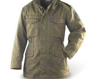 Authentic Austrian army M65 combat parka jacket coat military olive drab
