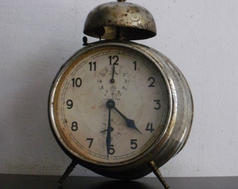 Antique Junghans alarm clock Germany mechanical