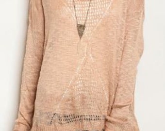 Light Weight Slub Knit Top