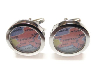 Pakistan Map Cufflinks