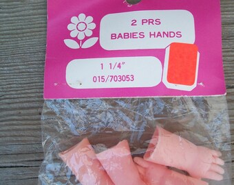 Franks Nursery Crafts Packaged Plastic Small Baby Chubby Hands