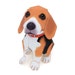 Beagle DIY papercraft kit. Papercraft pattern. Dog puppie printable paper model kit. 3D paper template
