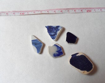 tessons céramique bleu