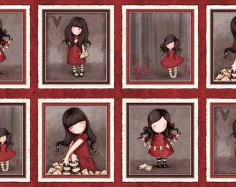 Quilting Treasures, Letters from the Heart, Girl Picture Patches Panel