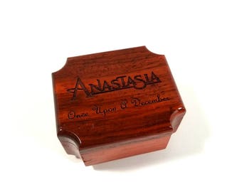 Personalized Anastasia Music Box, Plays Once Upon a December, Custom Childrens Music Box, Disney Music Box, Princess Music Box