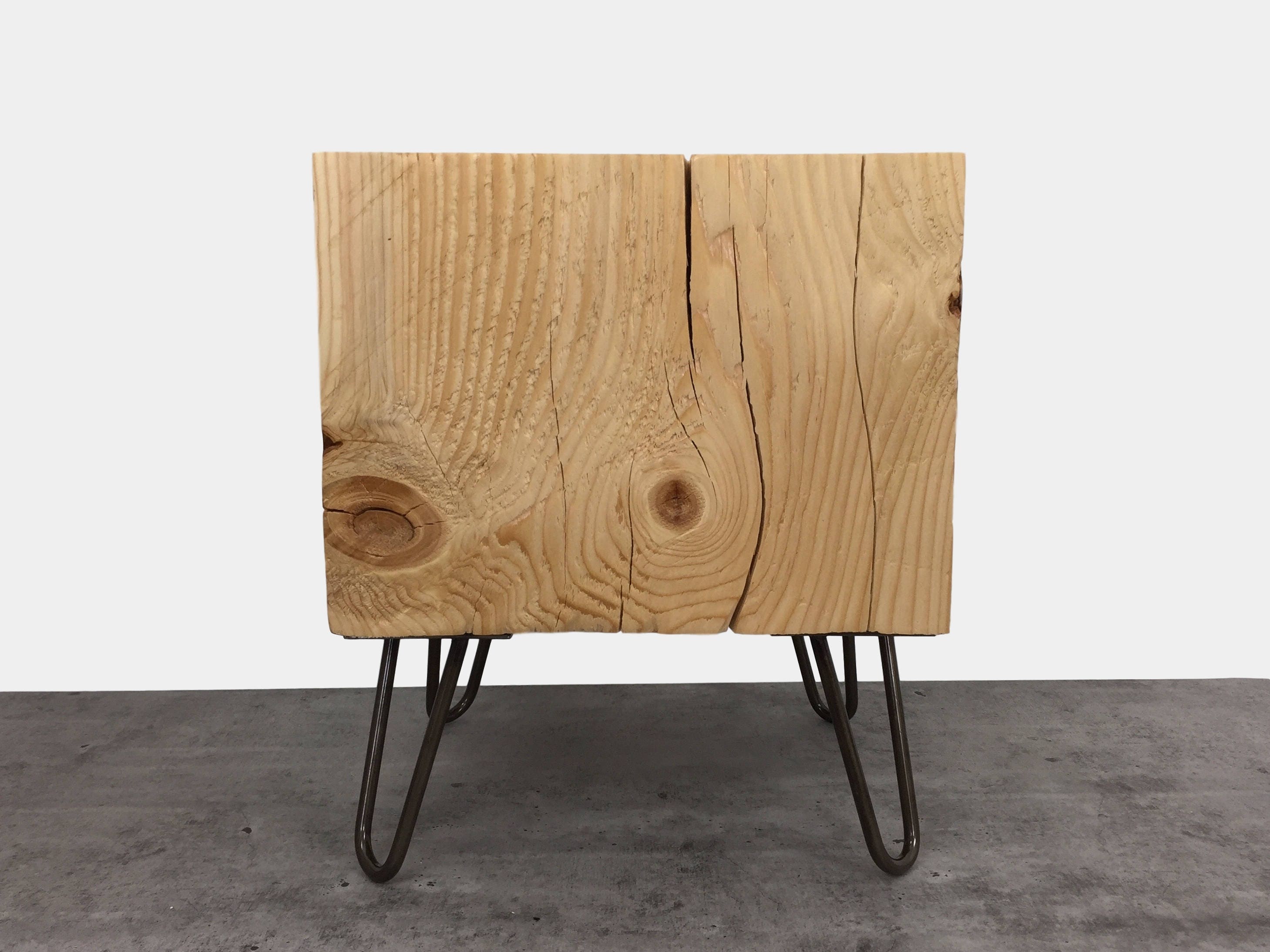 Timber Side Table / Wood Block Coffee Table / End Table / Tree