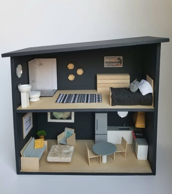 Modern Doll House with Furnishings 124 Scale 1/24