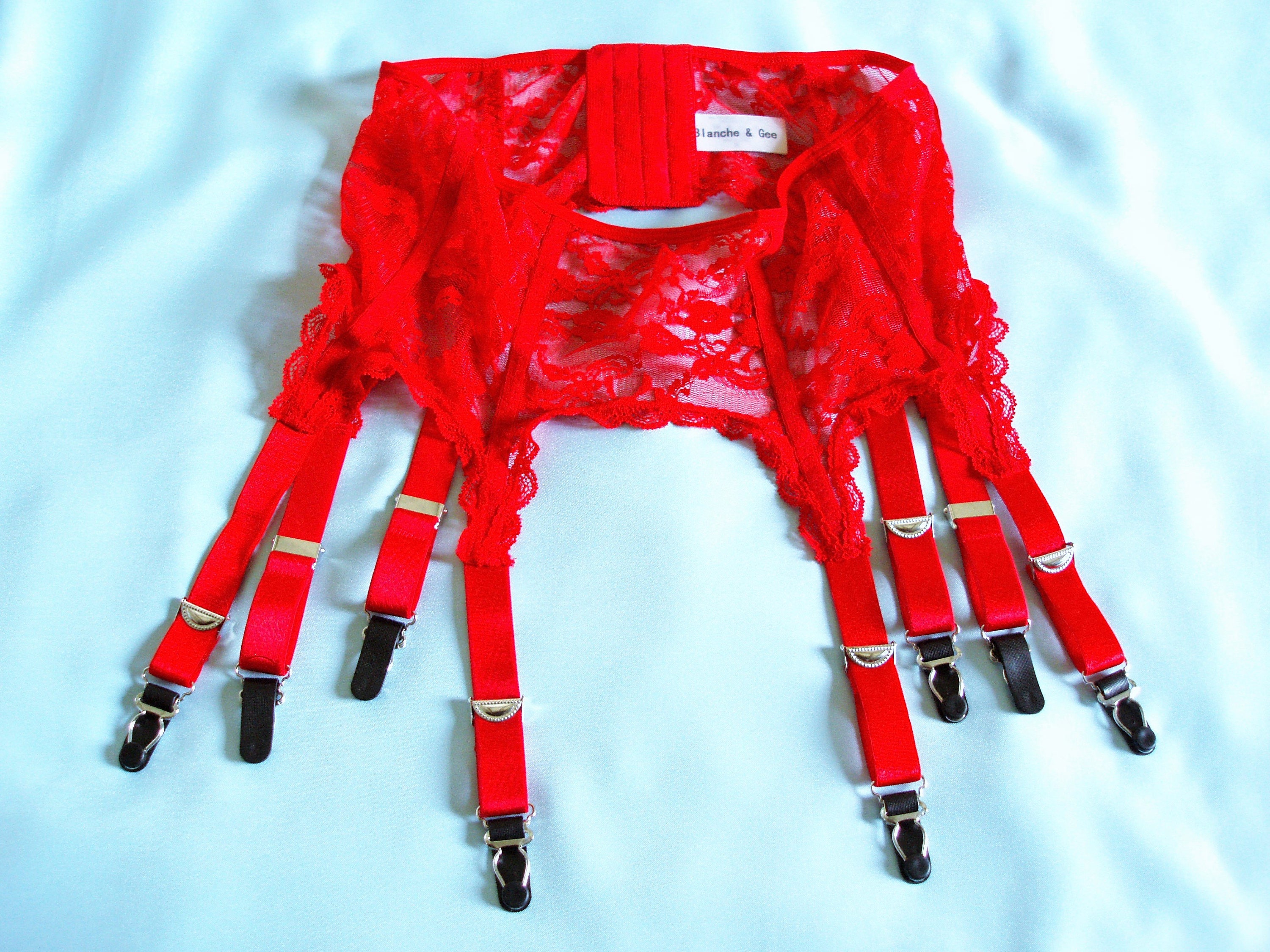 red garter belt free shipping suspender belt 8 straps romantic