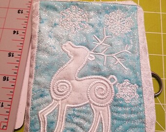 Christmas Reindeer Mug Rug