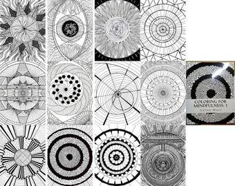 Colouring For Mindfulness 1-4