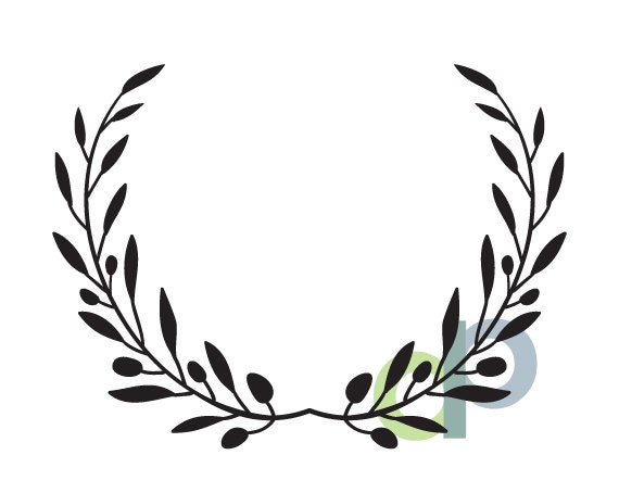 Download Olive Branch Wreath-SVG file for cutting