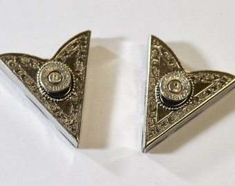 9mm Bullet Head Western Shirt Collar Tips, Shotgun Shell Collar Tips, Southwestern Style, Fathers Day Gift For Him, Gift For Her