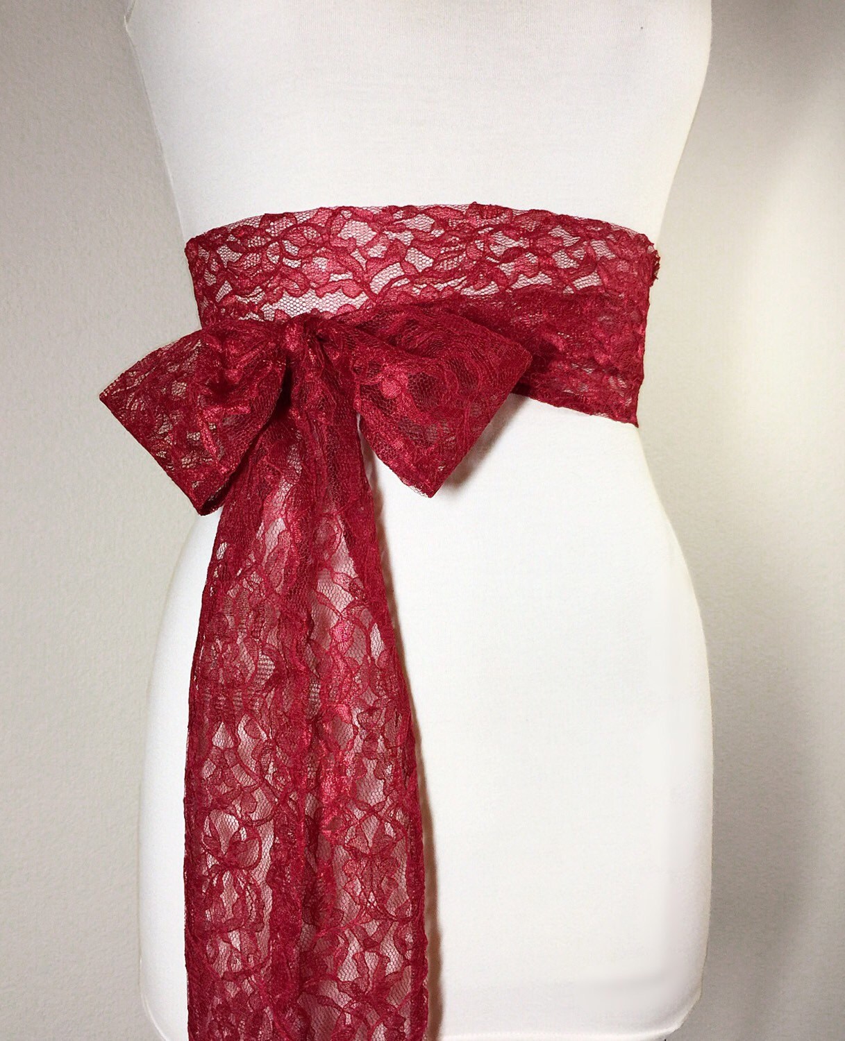 red wedding sash