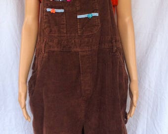 Brown Cordaroy Overalls Bibs 2X made by Highway FREE SHIPPING!!