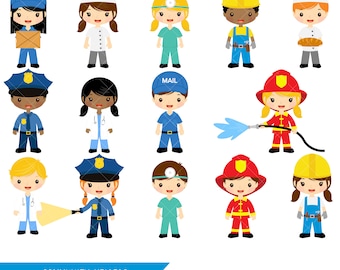 Community Helpers Clipart | Job Clip Art | Profession Clipart | Occupations