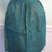 Vintage Apron Asian Theme Temple Mountain People Asian Style Textile Green and Gold