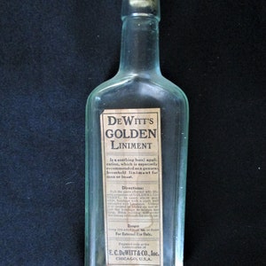 Old liniment bottle | Etsy