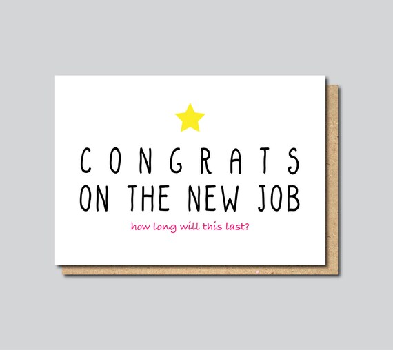 Funny new job card Funny Farewell Card Funny Good Luck card Funny new job card Funny Farewell Card Funny Good Luck card