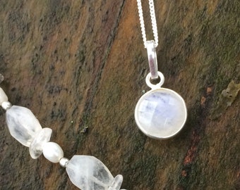 Stirling Silver Fair Trade Moonstone Pendant