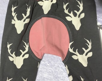 Bois de Rose Rose gris foncé gris contraste cerf Buck grandissent avec moi pantalon