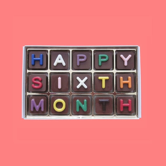 6 Month Anniversary Gift for Men Happy 6th Sixth Month Dating