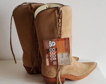 Western Boots Genuine Leather Women deadstock
