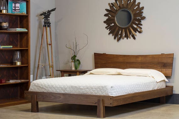 Enso Platform Bed Modern Rustic Asian twin full double queen