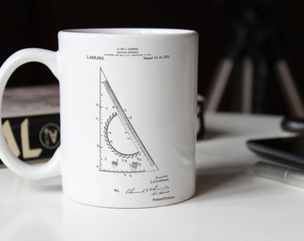 Edison Lamp Base Patent Mug, Thomas Edison Bulb, Edison Mug, Technology Mug, Industrial Decor, PP0796