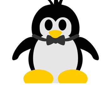 Playful Penguin SVG Cut files and PDF Templates