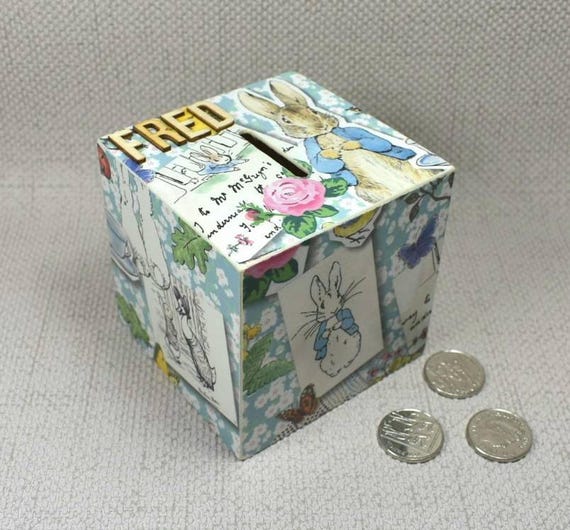Personalised Peter Rabbit Money Box Peter Rabbit New Baby